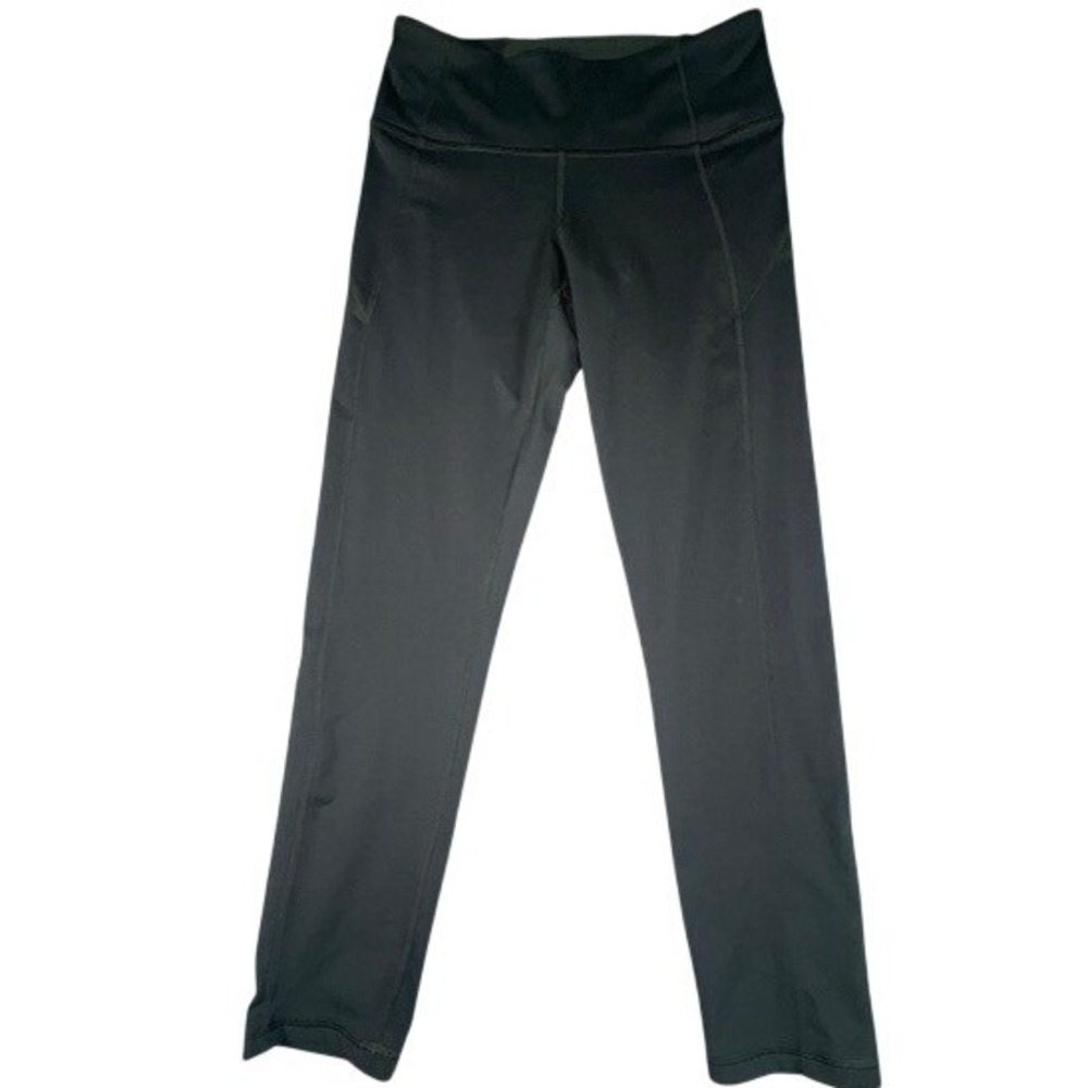 UA Women's Medium Black Mid-Rise Athletic Leggings Size HeatGear Tights